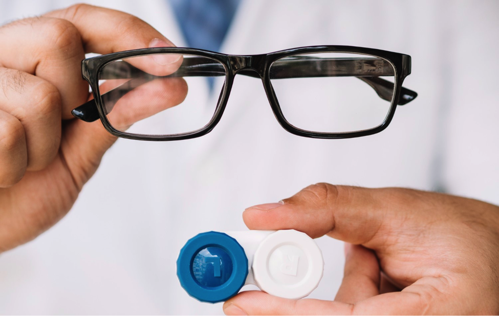 Contact Lenses and Glasses