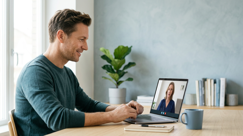 A responsible telehealth process should include an individual clinical review—not simply a checkout page. Illustrative image.